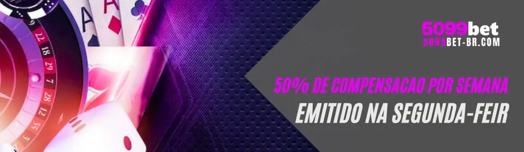 Banner de bônus e promoções da 5099BET cassino